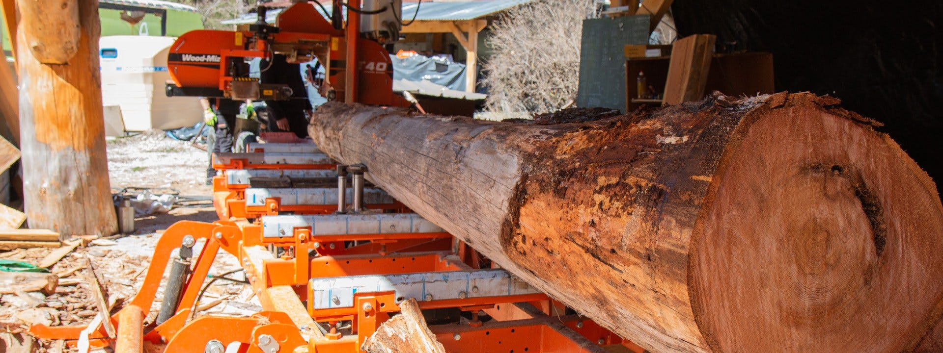 Building Shephard Cabins with Wood-Mizer Machines in the French Alps 