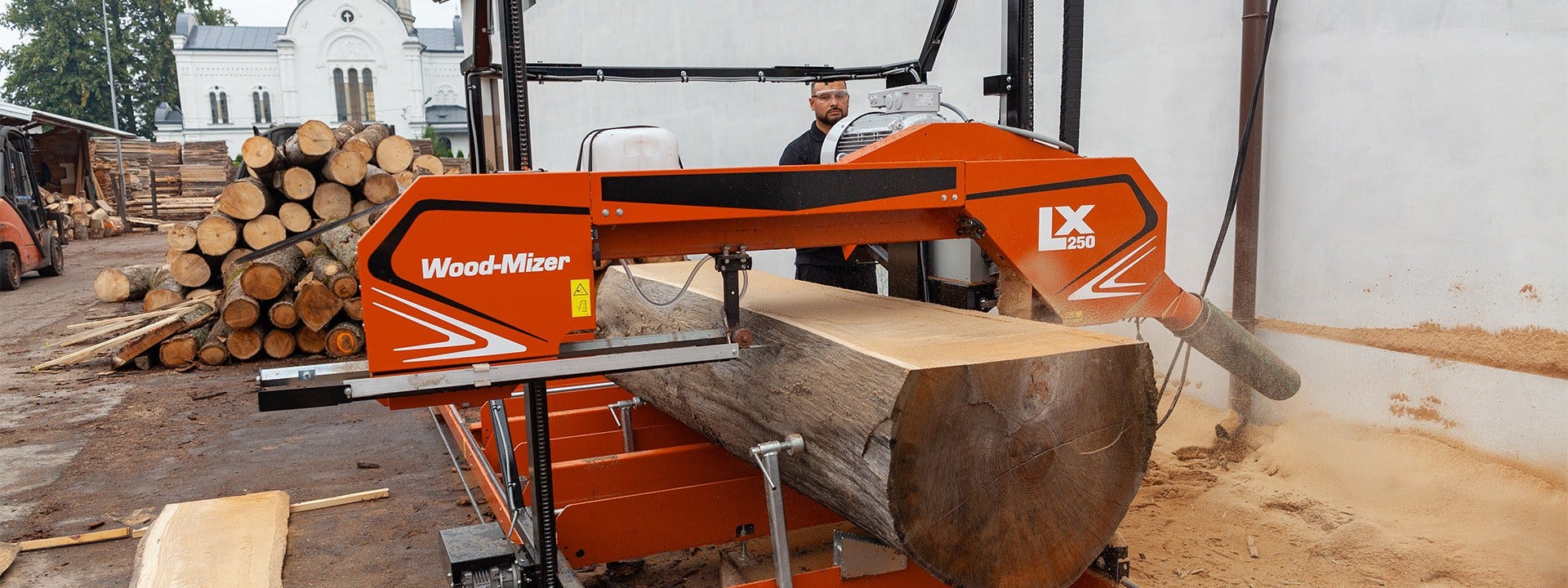 Wood-Mizer LX250 Saha Suurten Tukkien Sahaamiseen Nykyaikaisessa Sahalaitoksessa