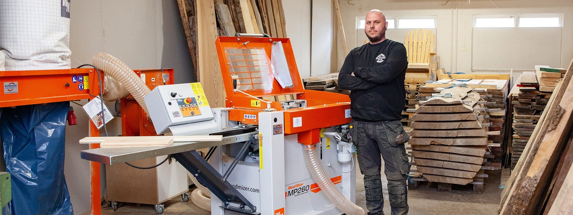 Mestariteoksia männystä: Wood-Mizer-koneet käytössä ruotsalaisessa puusepänverstaassa