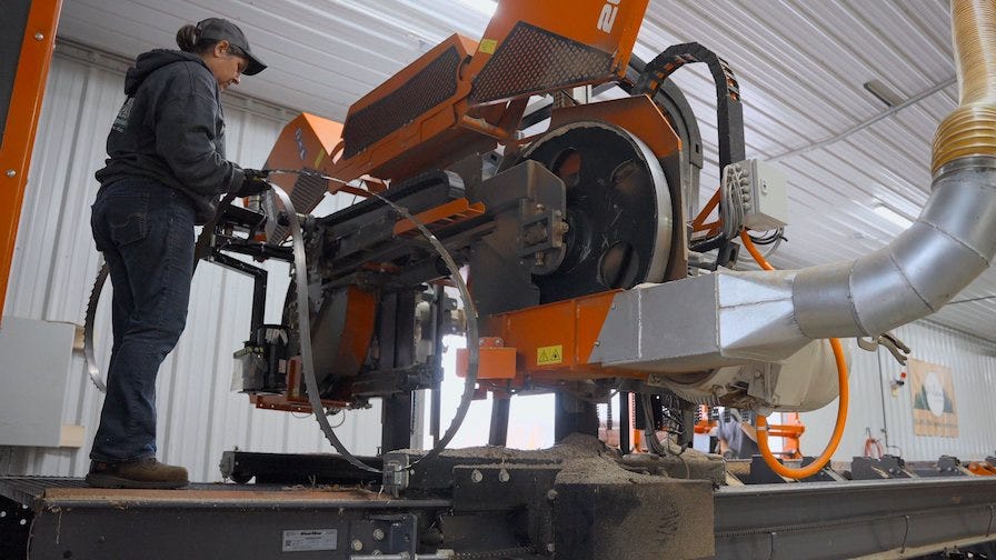 Andrea Operating Sawmill