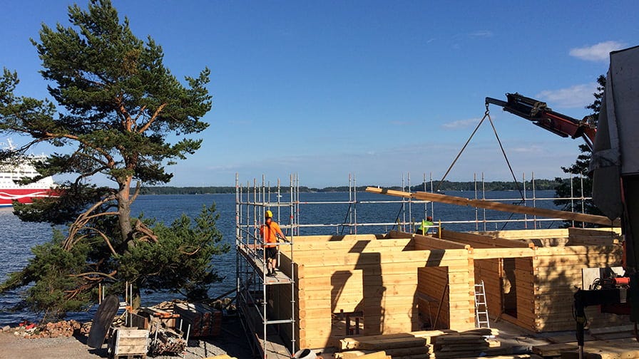 The sauna construction