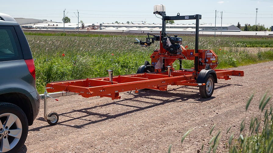 The transportation of LT15Mobile sawmill